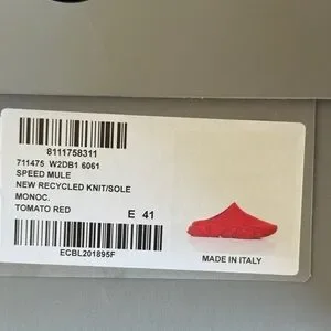 Balenciaga Vibrant Red Slip-On Mules Balenciaga Speed Knitted slip-on Sneakers | Red | FARFETCH main image 2